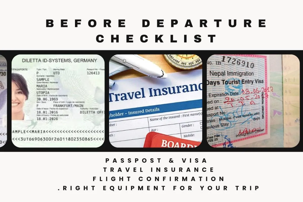Before Departure Checklist for Nepal - Essential Travel Guide