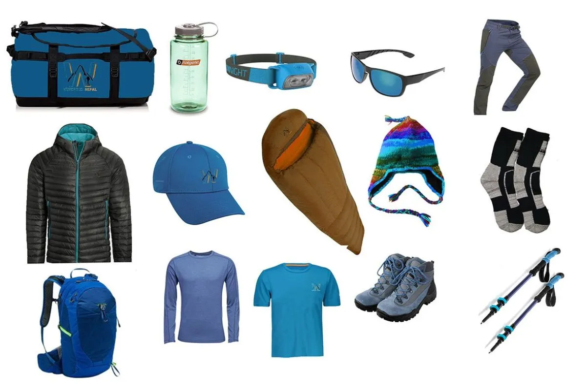 Equipment checklist for Everest Base Camp Trek